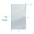 AURLANE - Paroi de Douche 120x200cm Verre Fumé 8mm - Barre de Fixation Extensible et Profil Chrome - vignette