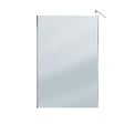 AURLANE - Paroi de Douche 140x200cm Verre Fumé 8mm - Barre de Fixation Extensible et Profil Chrome - vignette