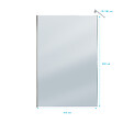 AURLANE - Paroi de Douche 140x200cm Verre Fumé 8mm - Barre de Fixation Extensible et Profil Chrome - vignette