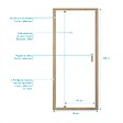 AURLANE - Porte de douche Pivotante 90x200cm - Profilés Aluminium effet Bois - Verre 6mm - WOOD CRUSH - vignette
