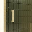 AURLANE - Pack Porte de Douche Coulissante 120x200cm et Retour 80cm - Profilés Or Doré Brossé - Verre 6mm - vignette