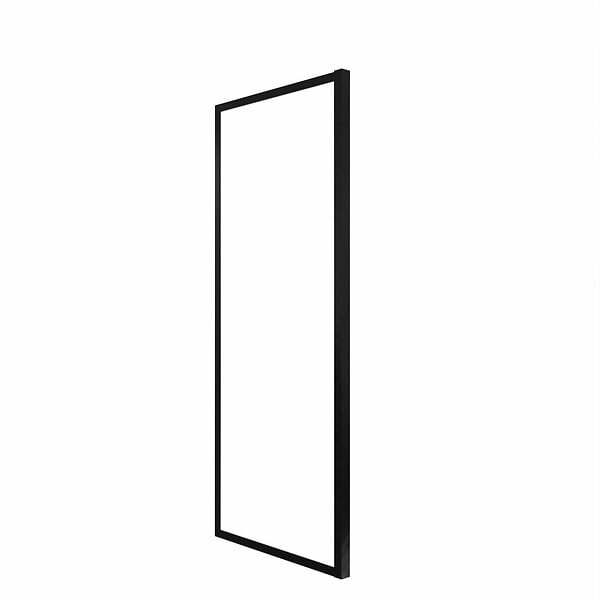 AURLANE - Paroi Retour porte de douche Noir 90x185cm - BLACK SLIDE - large