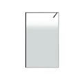 AURLANE - Paroi de douche 140x200cm - Verre degrade blanc effet brume - Encadrement noir mat - NEPHELIE - vignette