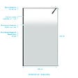 AURLANE - Paroi de douche 140x200cm - Verre degrade blanc effet brume - Encadrement noir mat - NEPHELIE - vignette