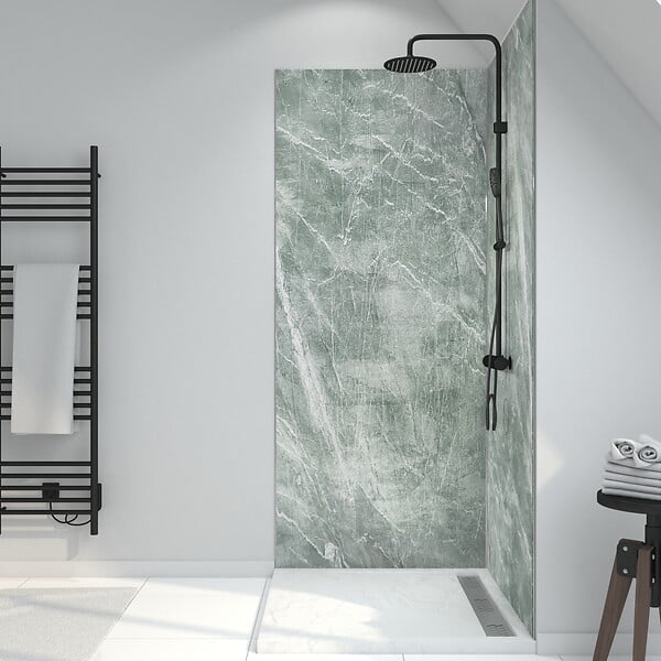 AURLANE - Panneau Mural Pierre Finition Artic Green 90 x 210 cm - STONE'IT ARTIC GREEN - large