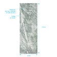 AURLANE - Panneau Mural Pierre Finition Artic Green 90 x 210 cm - STONE'IT ARTIC GREEN - vignette