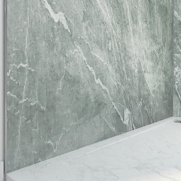 AURLANE - Panneau Mural Pierre Finition Artic Green 90 x 210 cm - STONE'IT ARTIC GREEN - large