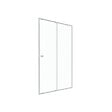 AURLANE - Porte de douche coulissante blanc 140x185cm - extensible - WHITY slide 140 - vignette