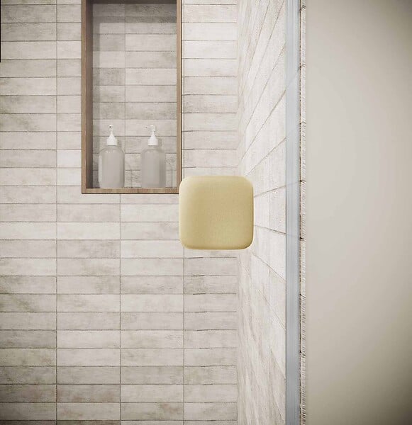 AURLANE - Porte de Douche Pivotante 90x180 cm en Verre Trempe 5 mm - Finition Or Brosse - GOLD ELEMENTARY - large