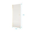 AURLANE - Porte de Douche Pivotante 90x180 cm en Verre Trempe 5 mm - Finition Or Brosse - GOLD ELEMENTARY - vignette