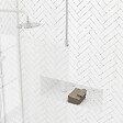 AURLANE - Paroi de Douche 100x200cm Verre Transparent - Profilé + Barre Plafond Chrome - FREEDOM 2 CHROMED - vignette