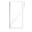AURLANE - Paroi de Douche 100x200cm Verre Transparent - Profilé + Barre Plafond Chrome - FREEDOM 2 CHROMED - vignette