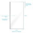 AURLANE - Paroi de Douche 100x200cm Verre Transparent - Profilé + Barre Plafond Chrome - FREEDOM 2 CHROMED - vignette