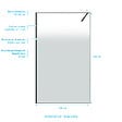 AURLANE - Paroi de douche 120x200cm - Verre degrade blanc effet brume - Encadrement noir mat - NEPHELIE - vignette