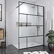 AURLANE - Pack Paroi de douche 140x195 cm + RECEVEUR DE DOUCHE A CARRELER 90x140 RECOUPABLE - vignette