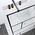 AURLANE - Pack Paroi de douche 140x195 cm + RECEVEUR DE DOUCHE A CARRELER 90x140 RECOUPABLE - vignette