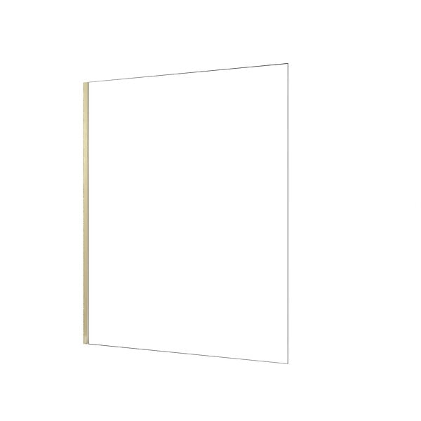 AURLANE - Paroi de douche à l'italienne 160x200 cm verre trempé 8 mm - Or Doré Brossé - FREEDOM 2 GOLD - large