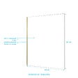 AURLANE - Paroi de douche à l'italienne 160x200 cm verre trempé 8 mm - Or Doré Brossé - FREEDOM 2 GOLD - vignette