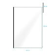 AURLANE - Paroi de Douche 140x200cm Verre Transparent - Profilé + Barre Plafond Noire - FREEDOM 2 BLACK - vignette