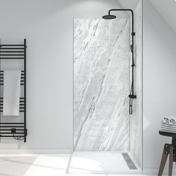AURLANE - Panneau Mural Pierre Finition Artic Storm 90 x 210 cm - STONE'IT ARTIC STORM - large
