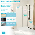 AURLANE - Panneau Mural Pierre Finition Artic Storm 90 x 210 cm - STONE'IT ARTIC STORM - vignette