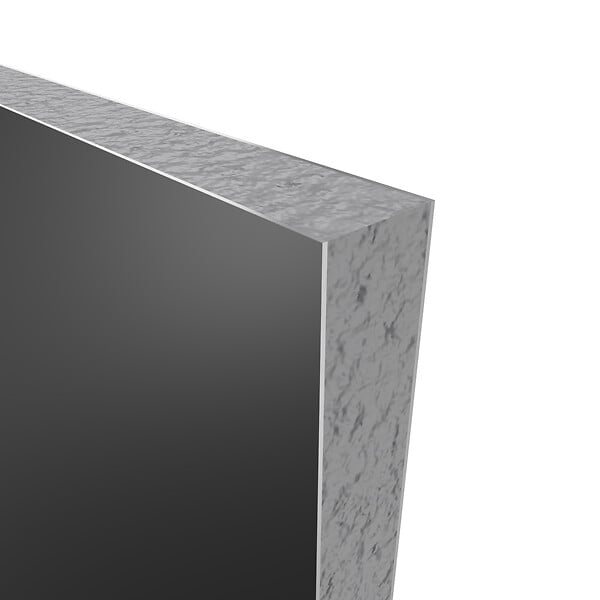 AURLANE - Pack de 2 Panneaux Muraux Aluminium NOIR 90+90x210 cm avec Profilés ANODISE BRILLANT - WALL'IT - large