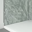 AURLANE - Pack de 2 Panneaux Muraux Pierre Artic Green 90+120x210 cm avec Profilés NOIR MAT - STONE'IT - vignette