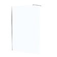 AURLANE - Paroi de Douche 140x195 cm en Verre Trempé 5 mm - Finition Chromé - CHROMED ELEMENTARY - vignette