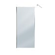 AURLANE - Paroi de Douche 90x200cm Verre Fumé 8mm - Barre de Fixation Extensible et Profil Chrome - vignette