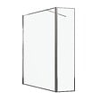 AURLANE - Paroi de Douche avec Volet Pivotant 120+40x200cm - Finition Chromée - CHROMED CONTOURING - vignette