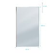 AURLANE - Paroi de Douche 120x200cm Verre Fumé - Profilé + Barre Plafond Finition Chrome - FREEDOM 2 SMOKED - vignette