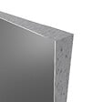 AURLANE - LOT de 2 Panneaux Muraux Aluminium GRIS 90+120x210 cm avec Profilés NOIR MAT - WALL'IT - vignette