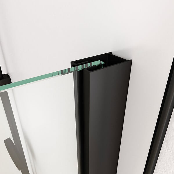 AURLANE - Paroi de Douche 120x195cm Serigraphie Type Jungle - Verre 5mm - Bras de Fixation Redecoupable - large