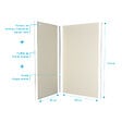 AURLANE - Lot de 2 Panneaux Muraux Aluminium Ivoire 90+120x210 cm avec Profilés Chrome - WALL'IT - vignette