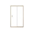 AURLANE - Porte de douche Coulissante 120x200cm - Profilés Aluminium effet Bois - Verre 6mm - WOOD CRUSH - vignette