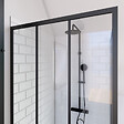 AURLANE - Paroi retour pour porte de douche - 90x200 cm - CRUSHX RETOUR 90CM - vignette