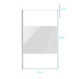 AURLANE - Paroi de Douche 120x200cm Dépolie - Profilé + Barre Plafond Finition Chrome - FREEDOM 2 FROSTED - vignette