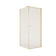 AURLANE - Porte de Douche Pivotante 80x180cm et Retour 90cm - Profil Or Brosse - Verre 5mm - GOLD ELEMENTARY - vignette