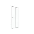 AURLANE - Porte de douche coulissante blanc 100x185cm - extensible - WHITY slide 100 - vignette