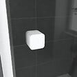 AURLANE - Porte de douche coulissante blanc 100x185cm - extensible - WHITY slide 100 - vignette