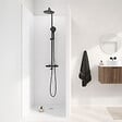 AURLANE - Pack de 3 Panneaux Muraux Aluminium Blanc 80x210 cm avec Profilés Chrome - WALL'IT - vignette