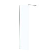 AURLANE - Paroi de Douche 50x195 cm en Verre Trempé 5 mm - Finition Chromé - CHROMED ELEMENTARY - vignette