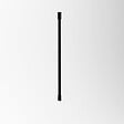 AURLANE - Barre de fixation plafond pour douche a l'italienne laque NOIR MAT - 60cm RECOUPABLE - vignette