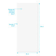AURLANE - Panneau Mural Finition Aluminium Blanc 80 x 210 cm - WALL'IT BLANC - vignette