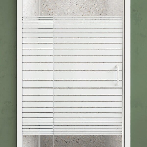 AURLANE - Porte de Douche Extensible de 69 a 80 x 185cm - Profil Blanc - Verre Trempé 4mm - FLEXY - large