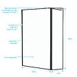 AURLANE - Paroi de Douche avec Volet Pivotant - Cadre et Bras Alu. NOIR MAT - 120+40x200cm - DARK CONTOURING - vignette
