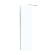 AURLANE - Paroi de Douche 60x195 cm en Verre Trempé 5 mm - Finition Chromé - CHROMED ELEMENTARY - vignette