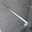 AURLANE - Paroi de Douche Dépolie 80x200cm + Barre de fixation extensible - Verre 8mm - Finition Chrome - vignette