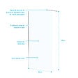 AURLANE - Paroi de Douche 100x195 cm en Verre Trempé 5 mm - Finition Chromé - CHROMED ELEMENTARY - vignette