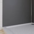 AURLANE - LOT de 2 Panneaux Muraux Aluminium GRIS 90+90x210 cm avec Profilés ANODISE BRILLANT - WALL'IT - vignette